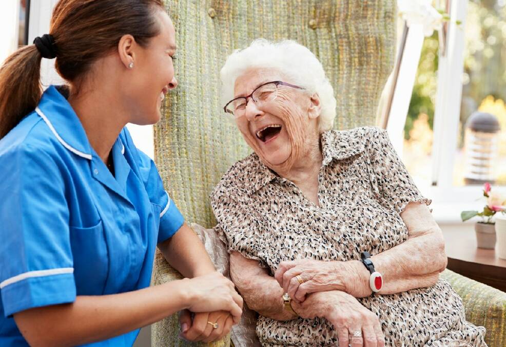 Home care workers are playing a vital role in allowing seniors to stay living in their homes as they age. Picture supplied. 