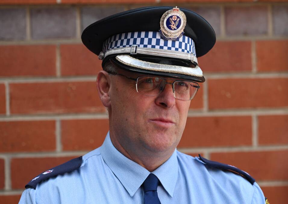 Oxley Police District Commander Detective Superintendent Bruce Grassick said officers are working hard to stamp out property crime. Picture by Gareth Gardner