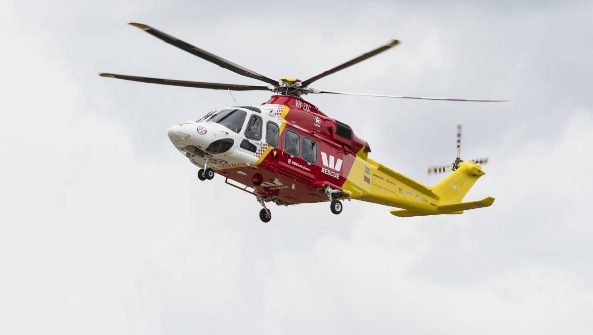 The two men were airlifted to Tamworth hospital. Picture File