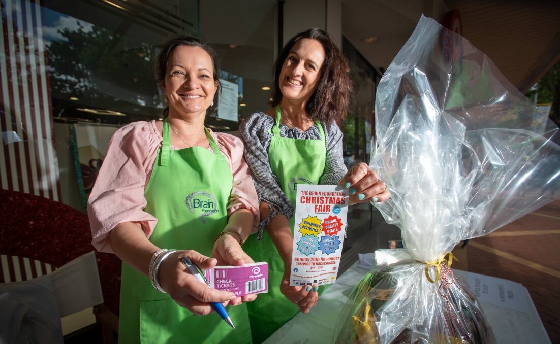 Kate Mansur and Lisa Treloar from the Brain Foundation Tamworth branch. Picture by Peter Hardin