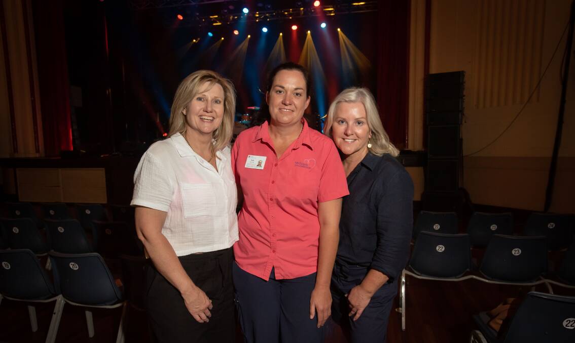 Event organiser Carolyn Stier, McGrath breast care nurse Pam Mallon and McGrath Foundation director Tracey Bevan. Picture by Peter Hardin
