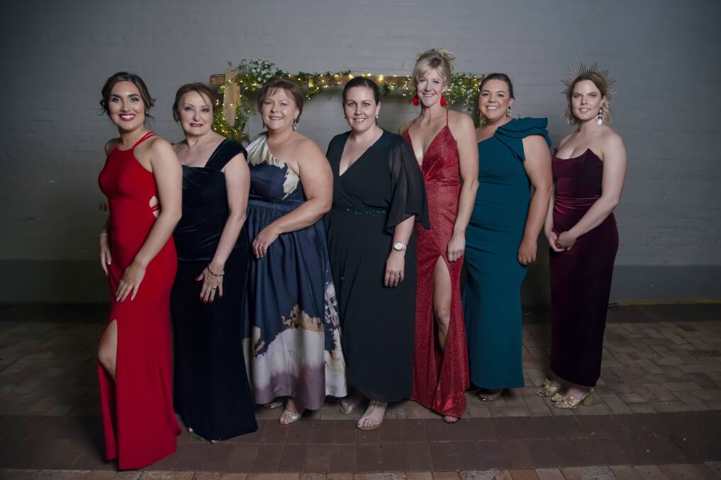 Allawah Cottage Charity Ball committee Samantha Senes, Tracey Reid, Renee Bedggood, Sairz OKeefe, Renee Neale, Aylish Flannery and Danielle Barisa. Picture by Two Cats Creative