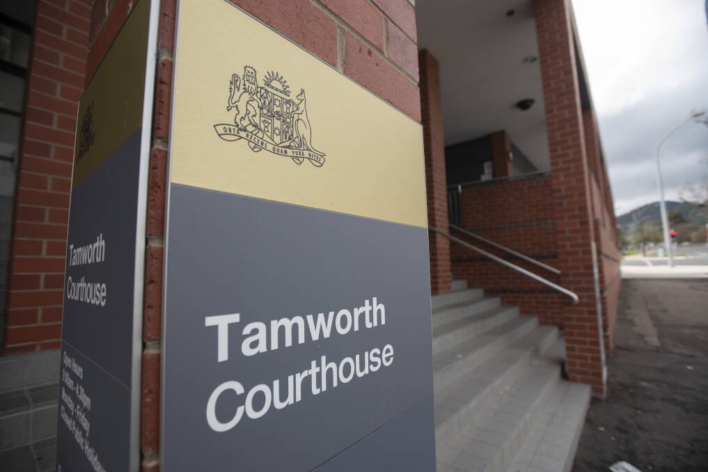 Andrew Sampson appeared via video link from custody in Tamworth Local Court. Picture file