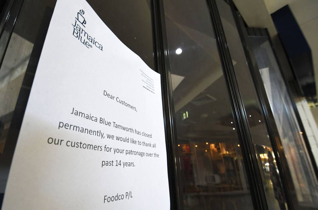 Jamaica Blue has permanently closed down its Tamworth store which was located in Centrepoint Shopping Centre. Picture by Gareth Gardner