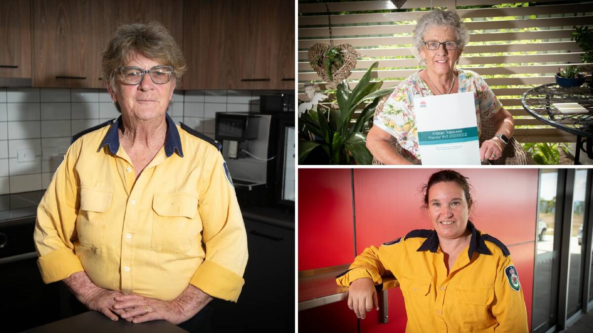 Pat Rogers, Marjorie Keech (top), and Belinda Estens were all named in the NSW Hidden Treasures Honour Roll. Pictures by Peter Hardin
