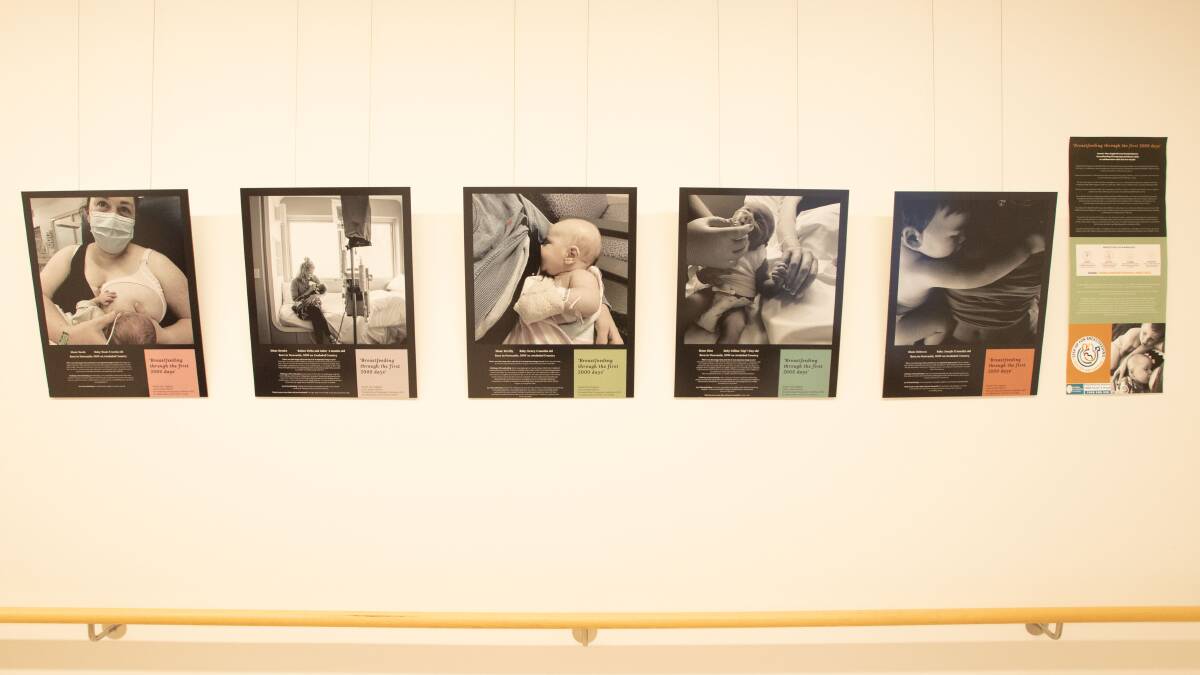 The 'Breastfeeding through the first 2000 days' exhibition will be on display for three months. Picture by Peter Hardin