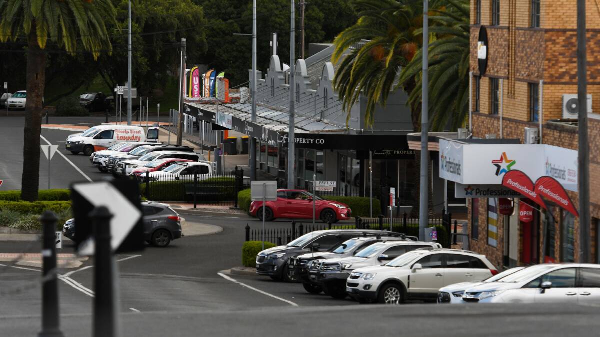 Lined car parking has been proposed for Bourke Street. Picture by Gareth Gardner