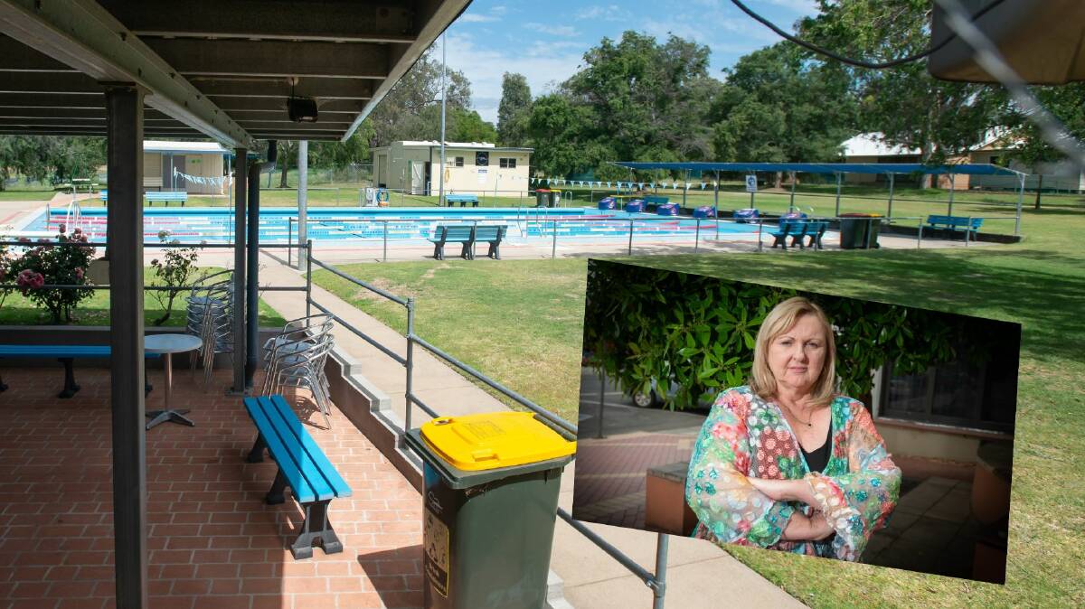Nuala Dixon started a petition to extend the pool hours of the Kootingal War Memorial Swimming Pool. Pictures by Peter Hardin