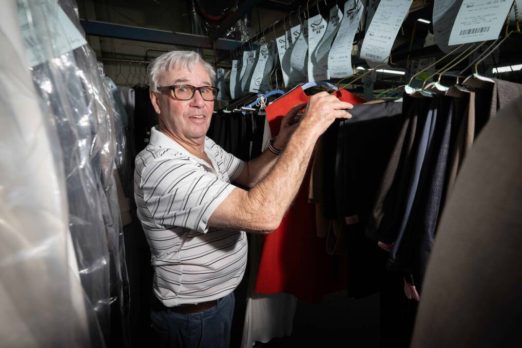 Ross Lobsey has officially sold Central Dry Cleaners, on Belmore Street, after 60 years working at the business. Picture by Peter Hardin