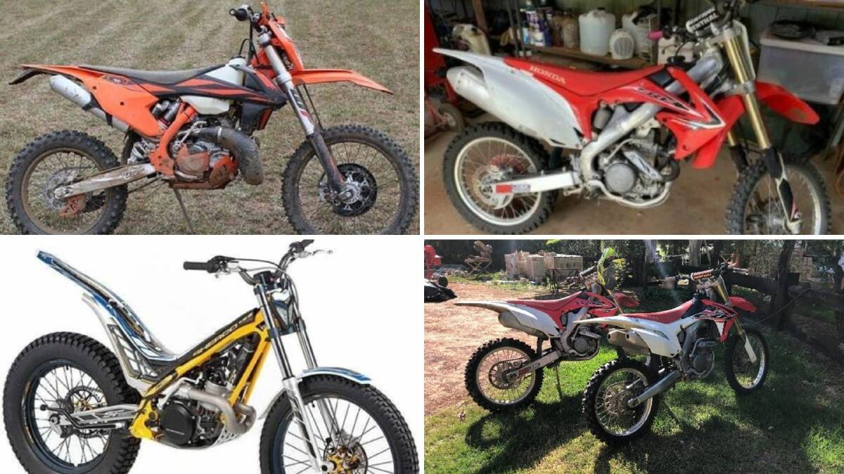 Oxley Police District has released images of a number of motorcycles. Pictures by Oxley Police District