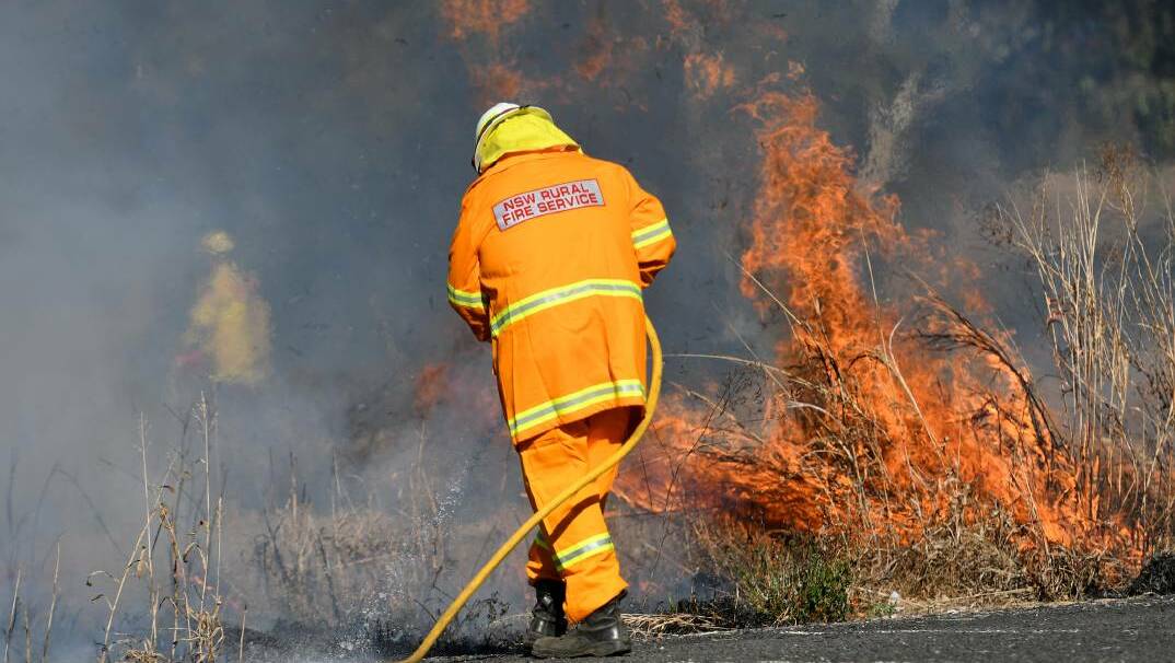 RFS crews were called to the scene of the fire on Avoca Road near Tintinhull. Picture file 