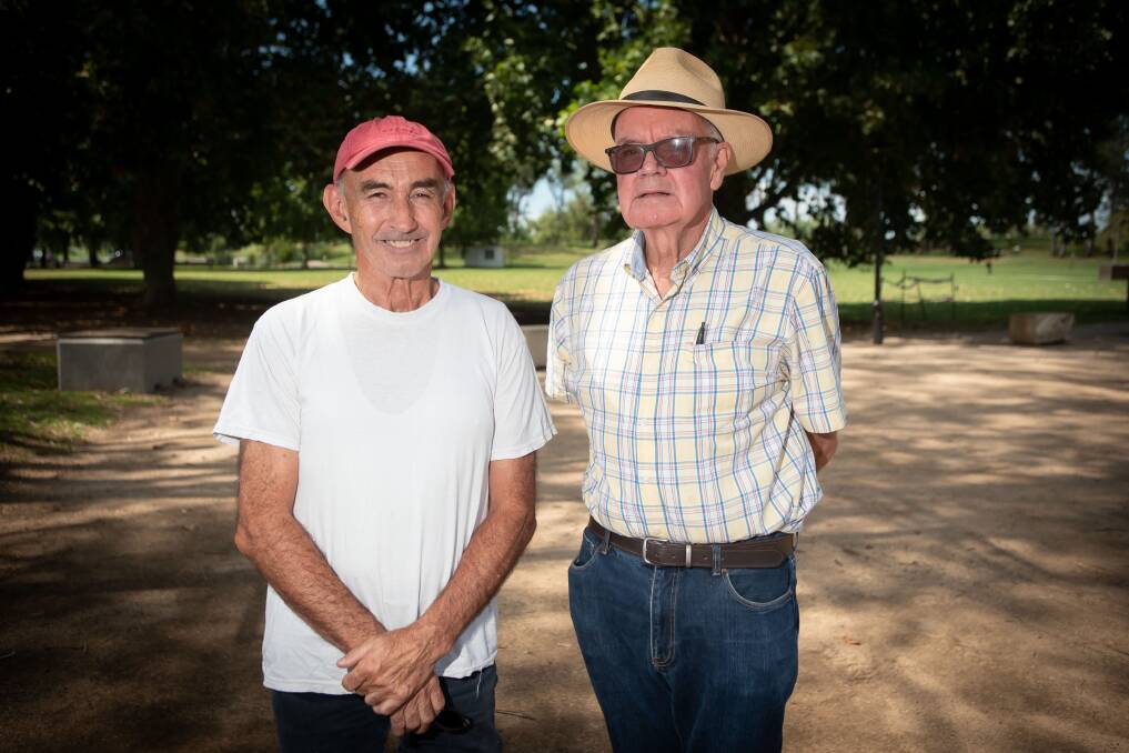 Patrick Carr and Peter Prisk have both been frustrated by the lack of available health services in Tamworth. Picture by Peter Hardin