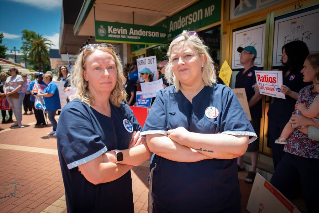 The healthcare professionals took their misgivings to MP Kevin Anderson's office. Pictures by Peter Hardin