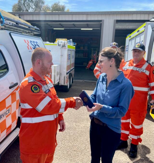 Emergency services minister Steph Cooke visited Gunnedah on the weekend. Picture supplied