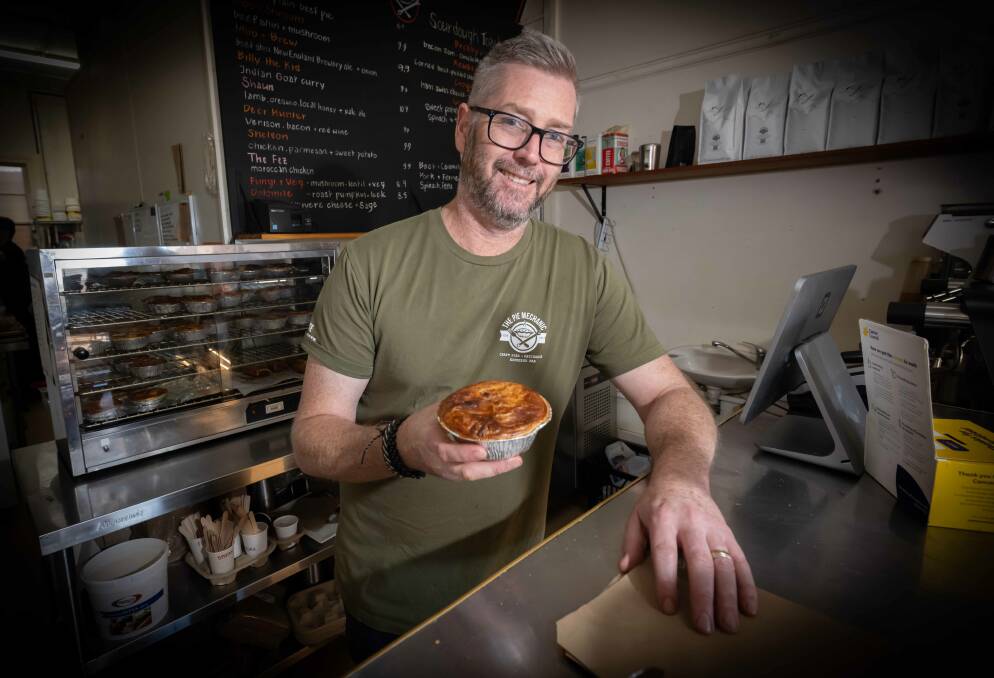 The Pie Mechanic owner Adam Hayes is excited about expanding to Tamworth. Picture by Peter Hardin
