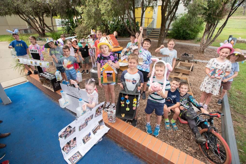 Students at Tintinhull made treasure out of trash, and four winners took home a Bunnings gift card. Pictures by Peter Hardin