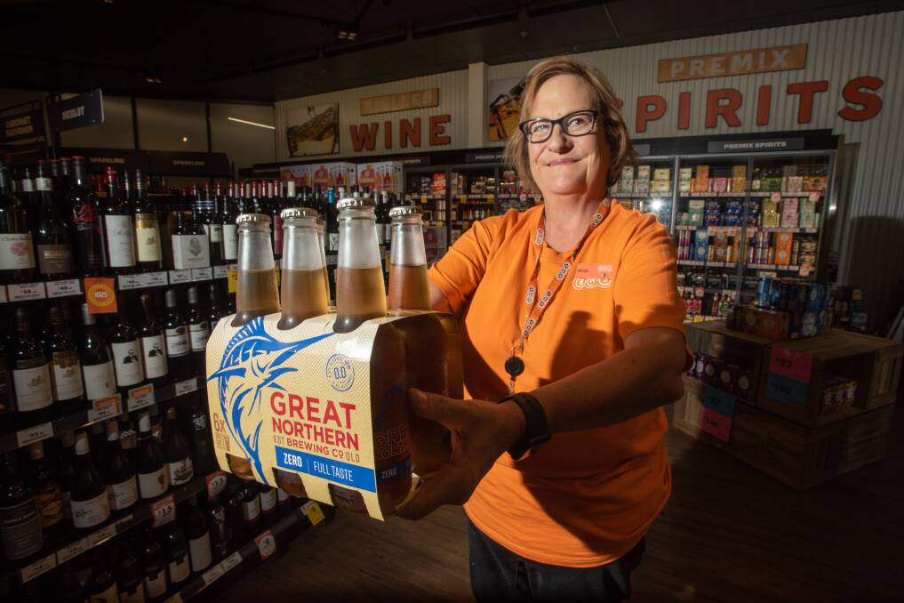Tamworth BWS manager Wendy Benjamin said Great Northern zero is an alcohol free best seller. Picture by Peter Hardin