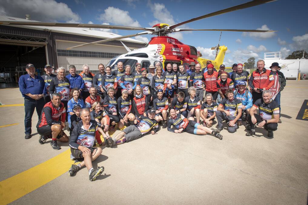 Riders biking for Westpac chopper funds returned to Tamworth on Friday. Pictures by Peter Hardin