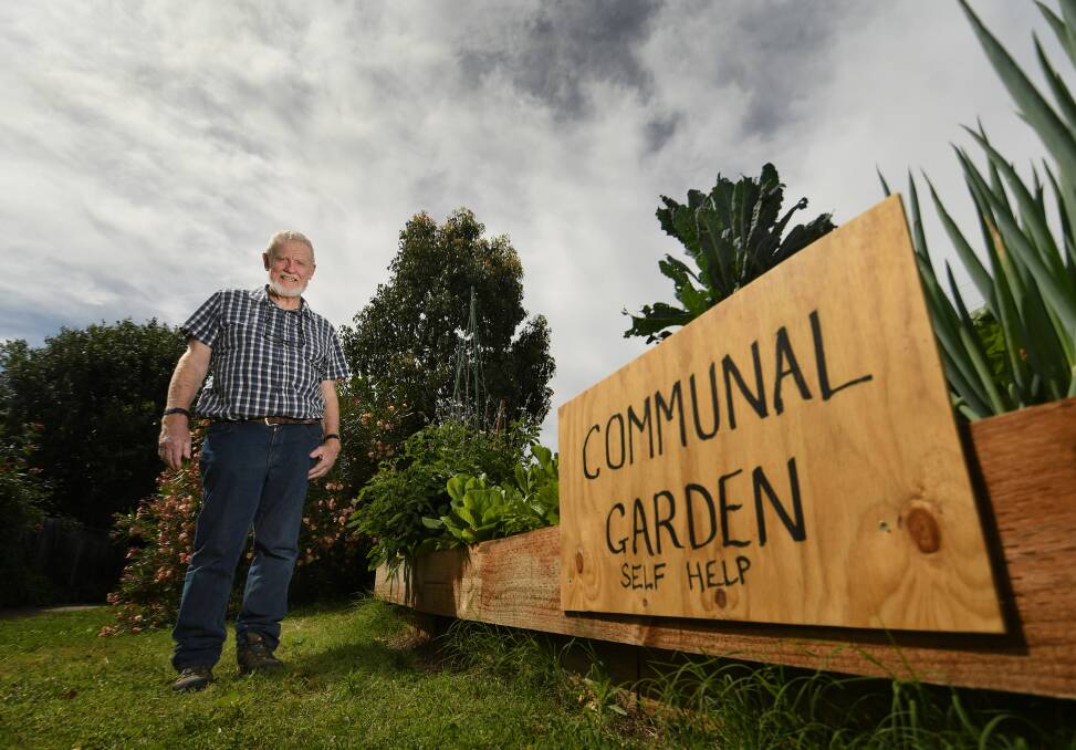 Patrick Mahony's communal garden full to the brim. Picture by Gareth Gardner