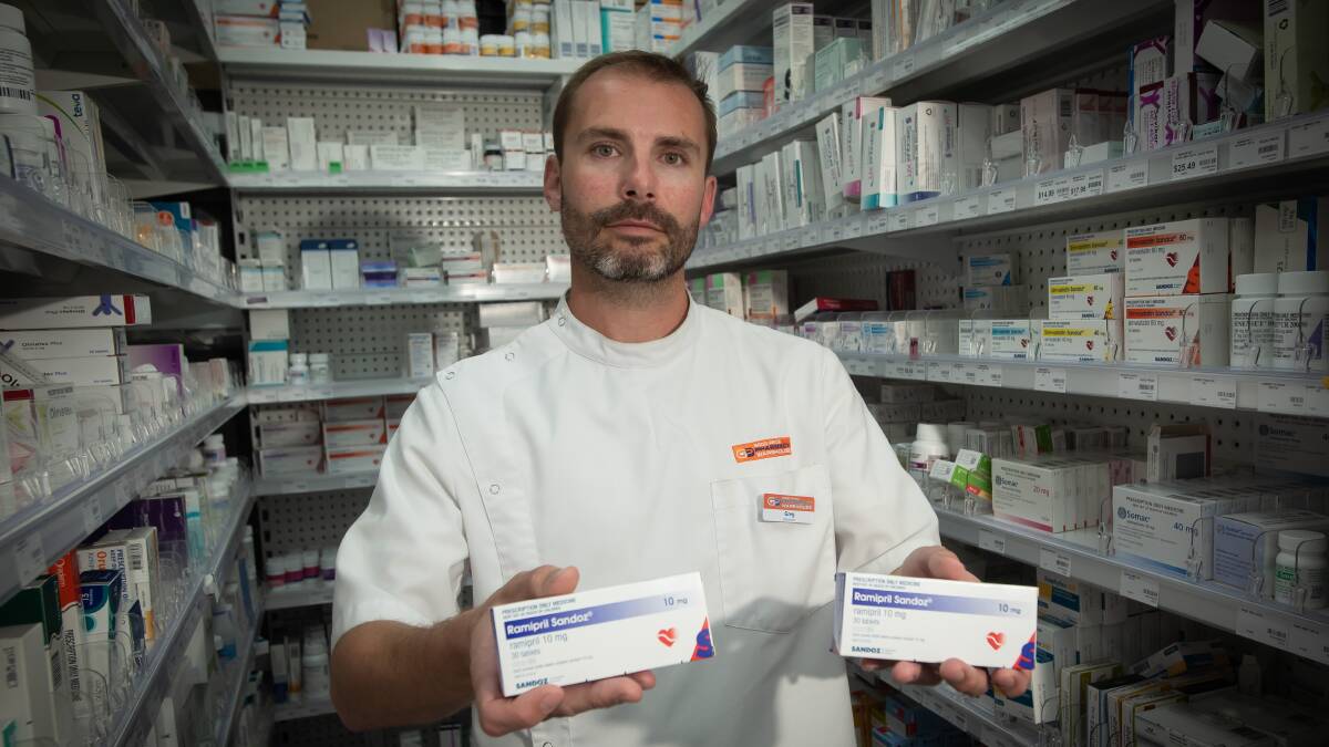 Tamworth-based pharmacist and owner of Good Price Pharmacy, Greg Willday, says the federal government's move to make medicines cheaper and available in bigger batches will cause problems. Picture by Pete Hardin