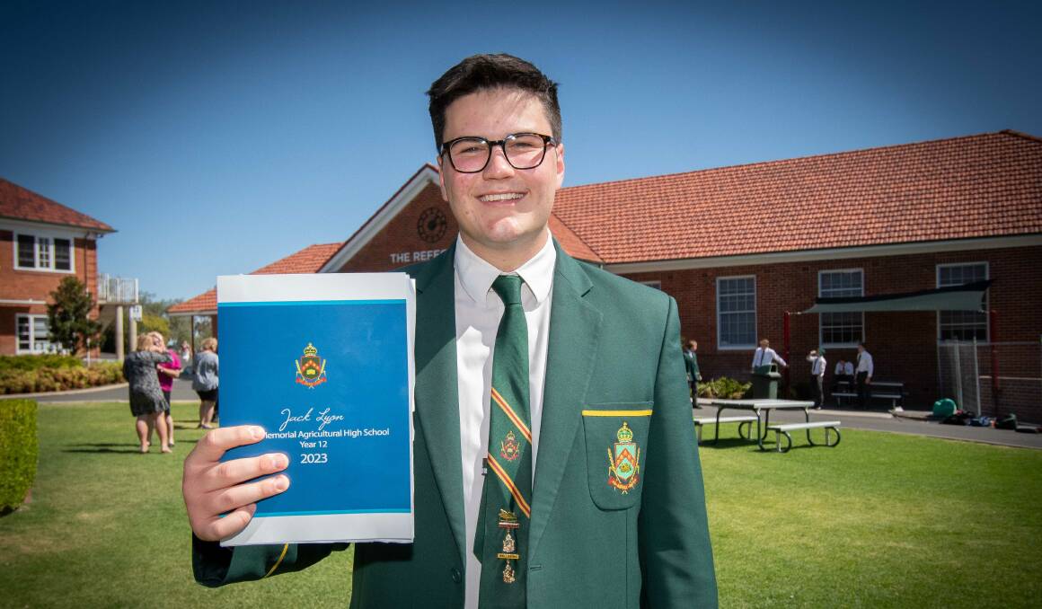 Year 12 students from Farrer Memorial Agriculture High had their graduation on Thursday, September 21, and will now be focusing on prepping for their Higher school certificate exams which starts on October 11. Pictures by Peter Hardin