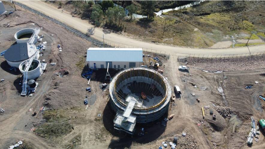An overhead shot of the Quipolly treatment plant. Picture supplied