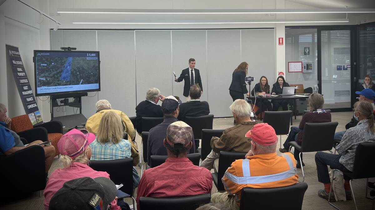 The Friday May 12 auction hoped to recover thousands of dollars in unpaid rates to Liverpool Plains Shire Council. Picture by Jo McKinnon.