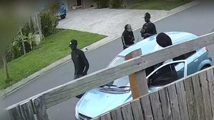 Police released CCTV footage of four young people allegedly driving Vyleen White's 2009 Hyundai Getz after her death. Picture supplied