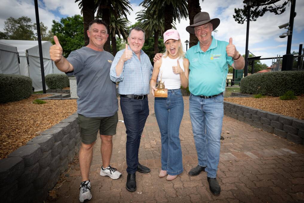 Director of Tamworth Pub Group Craig Power, manager of entertainment venues Peter Ross, TCMF ambassador Max Jackson, and TCMF manager Barry Harley. File picture by Peter Hardin