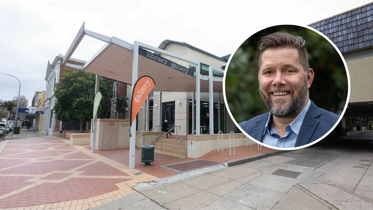 Former president of the Tamworth Dramatic Society and local government election candidate, Daniel Gillett, says the city's new creative communities plan is a positive step for local artists and economic growth. Picture by Peter Hardin with inset supplied by Daniel Gillett