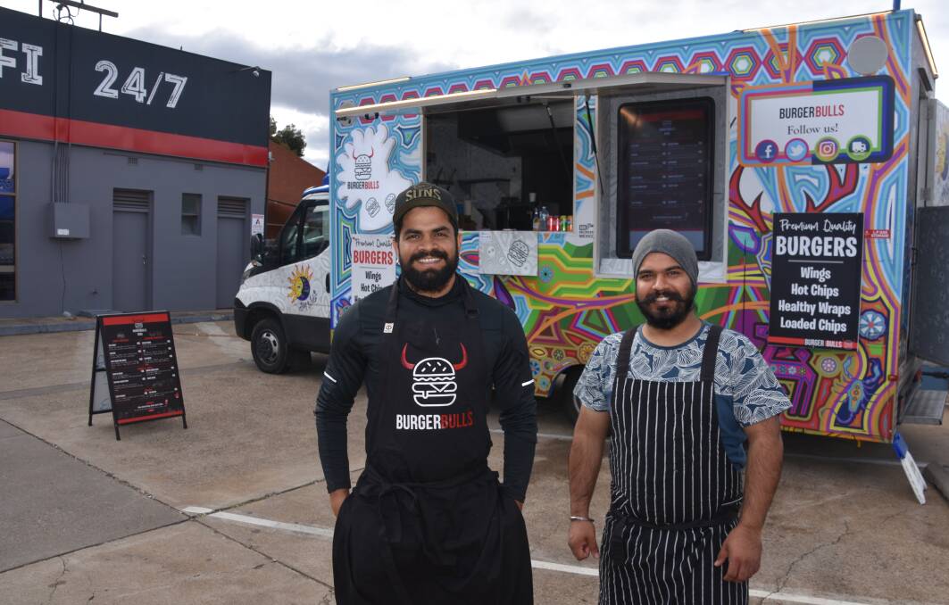 Burger Bulls co-owners Pawan Kumar and Dilbir Singh got their start in the local food industry by opening Tamworth's first 7-day street food site. File picture by Adnrew Messenger