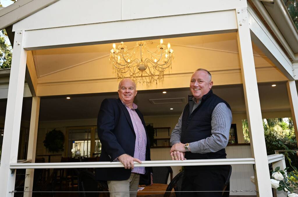 Director of Tourism Brokers Michael Philpott with CH Group owner Jye Segboer. Picture by Gareth Gardner