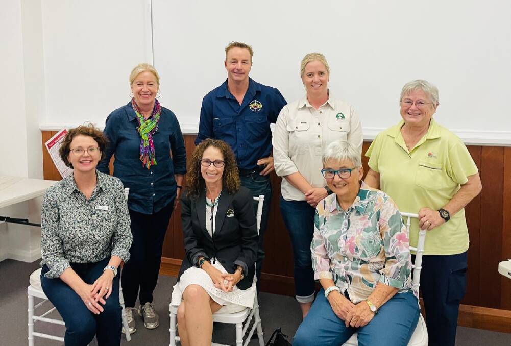 Penny Milson, Heather Ranclaud, Gina Vereker, Donald Barwick, Ninna Douglas, Dr Lyn Allen, and Maree Dodson, . Picture supplied by Penny Milson