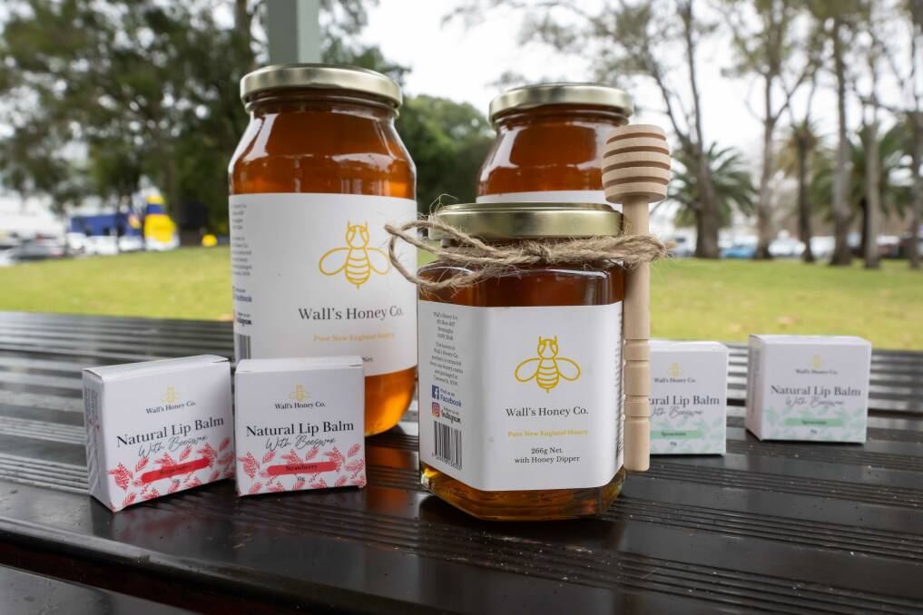 Walls Honey Co has expanded their business beyond raw honey to include a range of lip balms and will soon add a variety of beeswax candles. File picture by Rachel Clark