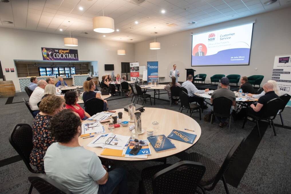 The Real Estate Institute of NSW, an industry body for real estate training and certifications, held a conference in the Mercure Hotel in Tamworth to discuss the real estate landscape with industry representatives and the community. Picture by Peter Hardin