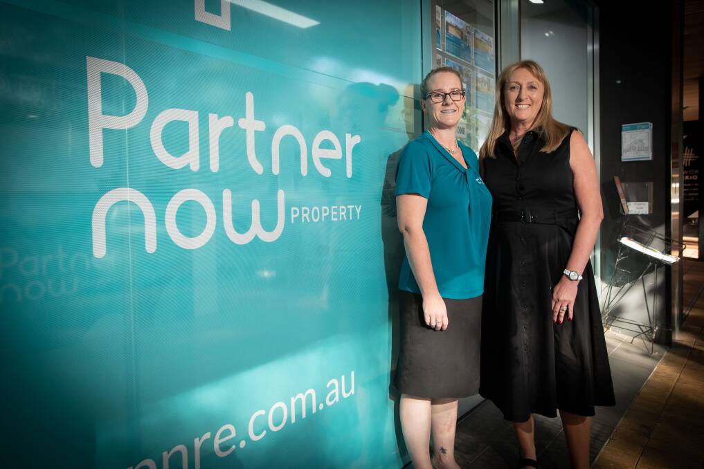 Sales Support Administrator Noeleen Barrett with Principal Jacqui Powell. Ms Barrett is a finalist for the Support Star of the Year award. Picture by Peter Hardin