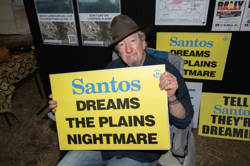 TV, film, and stage actor Michael Caton joined the LPAG in their fight against oil and gas company Santos. Picture by Peter Hardin