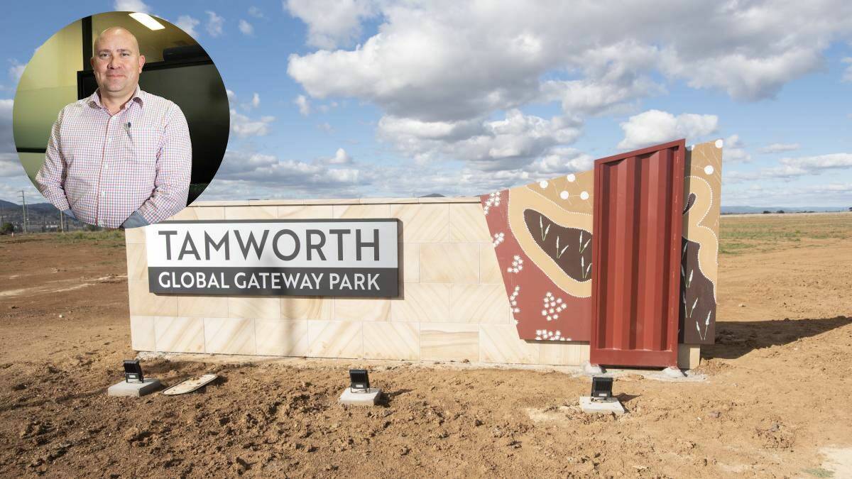 Burke and Smyth managing director Gavin Knee has been helping Tamworth Regional Council develop and sell the land in Tamworth's Global Gateway Park for more than three years and says the project just keeps building steam. Pictures by Peter Hardin