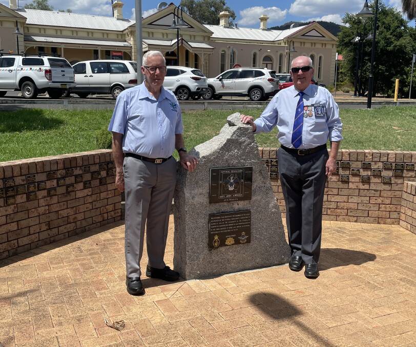 Oxley sub-branch of the National Servicemen's Association of Australia Treasurer Keith Stevenson and Secretary Tony Winter will be among those celebrated at the National Servicemen Memorial. Picture by Jonathan Hawes