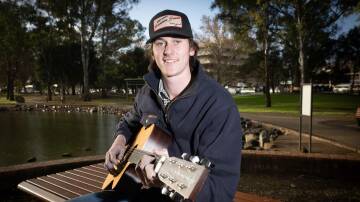 Local musician Lawson Thompson says the Tamworth Country Music Festival is about more than just business; it's about letting young artists have a shot at the big time. Picture by Peter Hardin