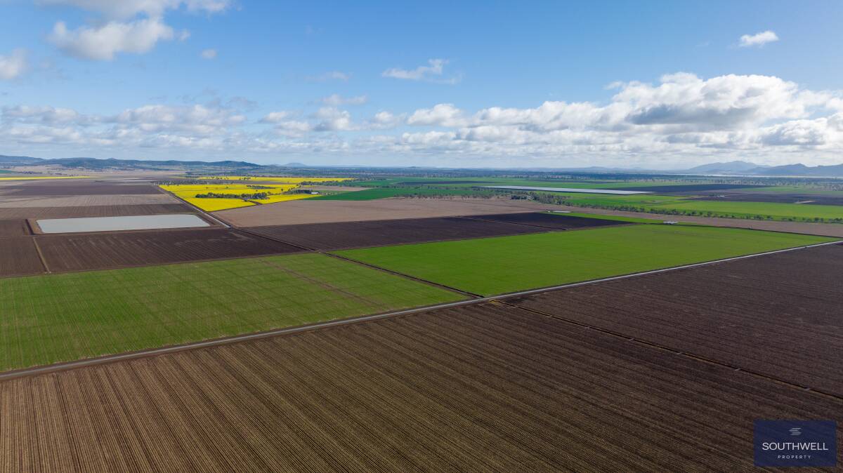 Arial overview of a partial-grid, solar-powered, 713-hectare farm ready to support 268 hectares of cotton and 86 hectares of sorghum. Picture supplied by Southwell Properties