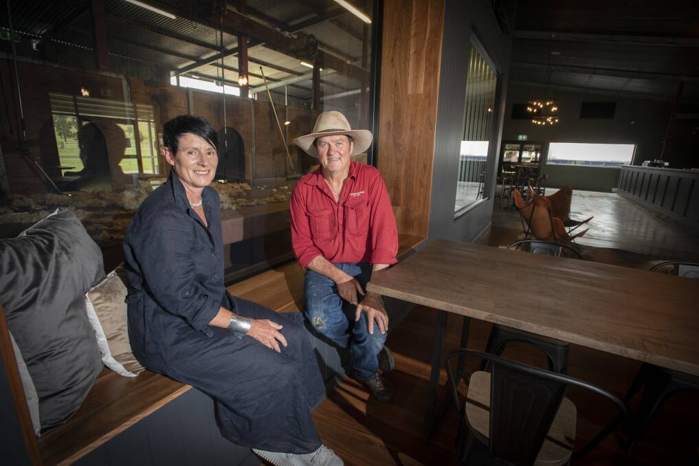 Narree and Campbell McIntosh at Dungowan Station, another former heritage site the duo have 'tastefully' redeveloped into a restaraunt and brewery. File picture by Peter Hardin