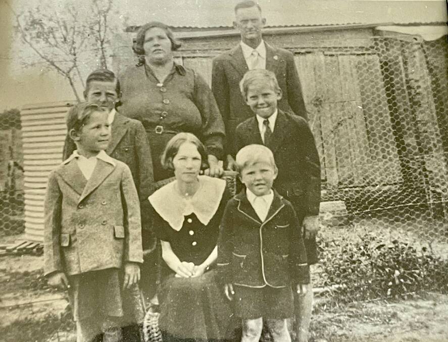 Don and his family living in Warialda in the 1930s. Picture supplied by Don and Lorraine Guyer