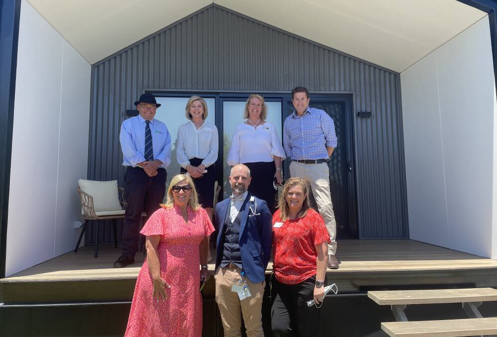 MP for Tamworth Kevin Anderson and Minister for Regional Health Bronnie Taylor toured the pods with Hunter New England Health staff. Picture supplied
