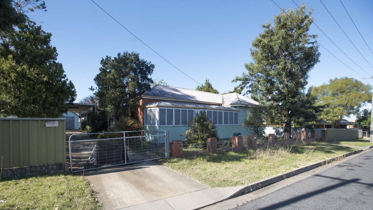 The proposed site for the childcare centre on Gorman Street is currently home to an older-style town house. File picture by Peter Hardin