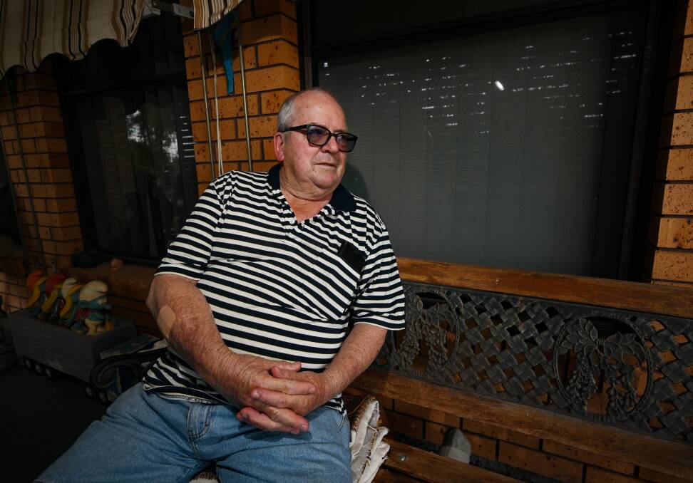 Jimmy Sullivan, 73, has been delivering copies of the Northern Daily Leader from the printing press in Tamworth to Muswellbrook for years without incident before one fateful night on the New England Highway left him "rattled". Picture by Gareth Gardner