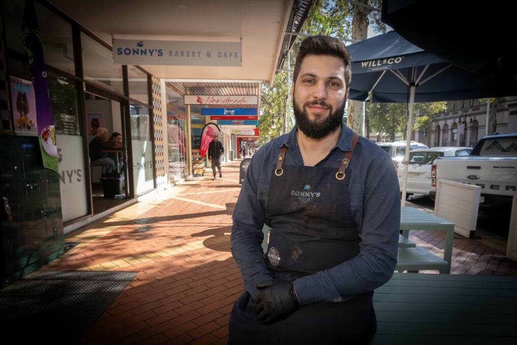 Co-owner of Sonny's Bakery Anthony Daniels says rates are higher in Tamworth than they are in the suburb of Sydney he moved from. Picture by Peter Hardin
