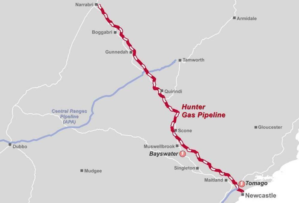 Pathway for proposed gas pipeline. Santos is currently "working with landholders to get access agreements in place, finalising management plans and submitting approvals documents for the lateral connection to the Narrabri facilities," a Santos spokesperson said. Picture file