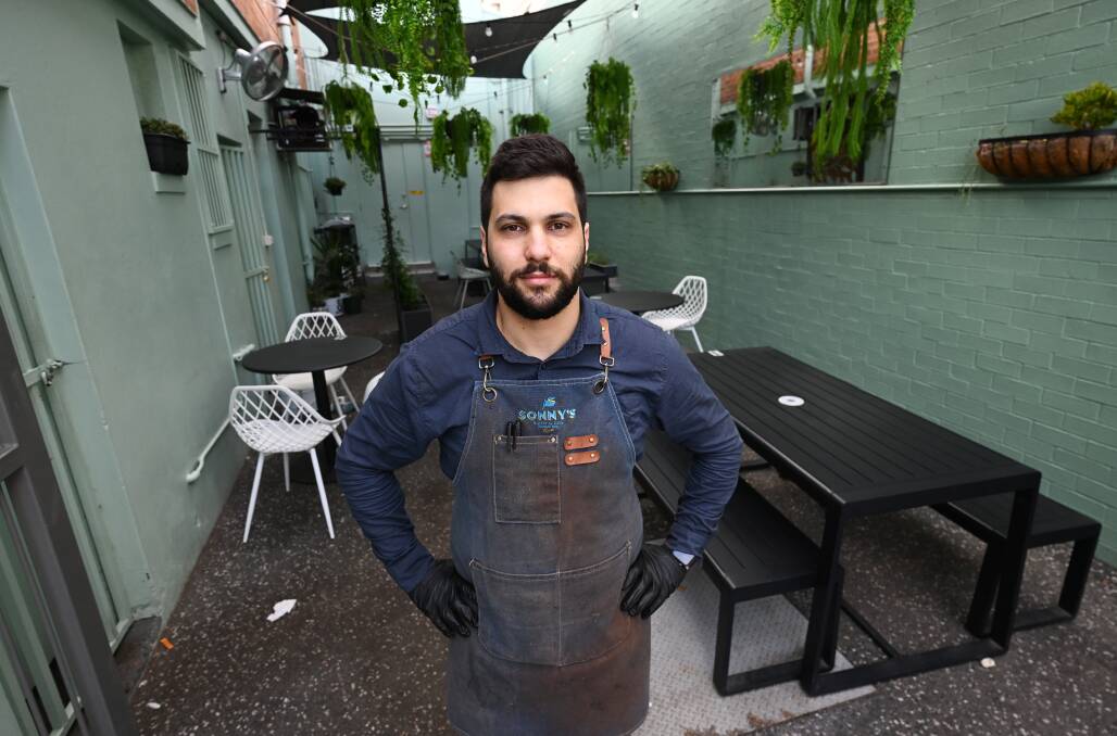 Co-owner of Sonny's Cafe Anthony Daniels says the decision to increase rates is an attack on small businesses already doing it tough. Picture by Gareth Gardner