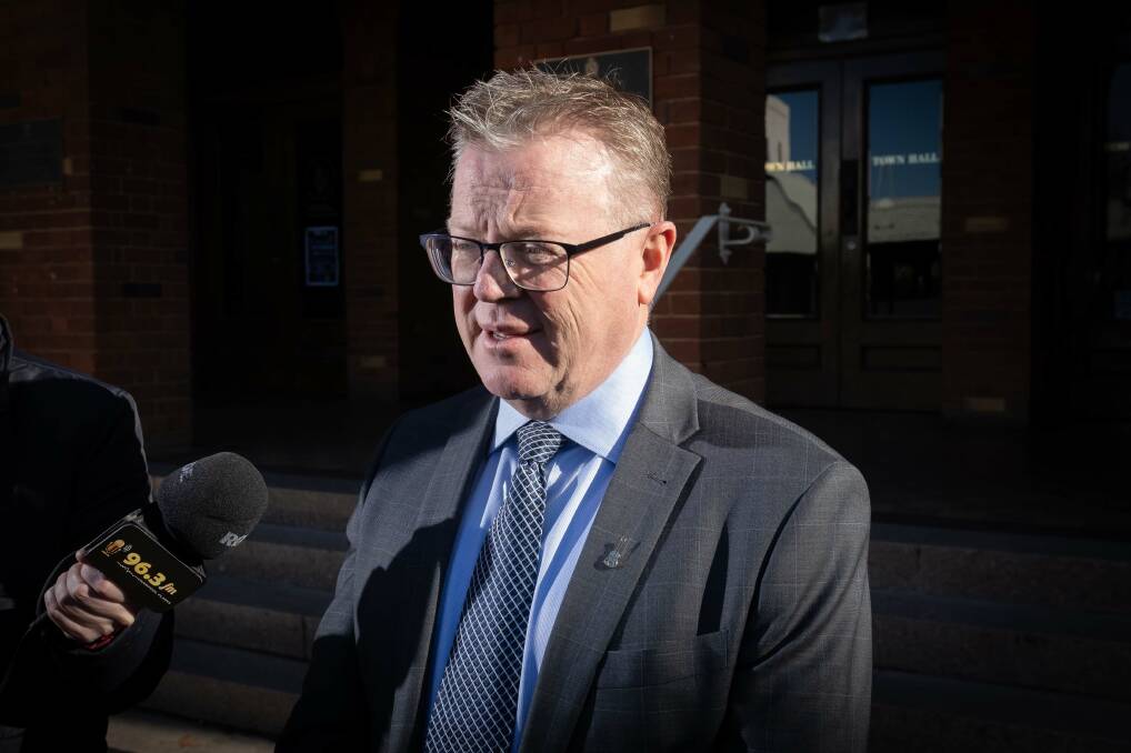 Tamworth Regional Council general manager Paul Bennett held a press conference announcing the release of the Ray Walsh House documents on Monday, July 22. Picture by Peter Hardin